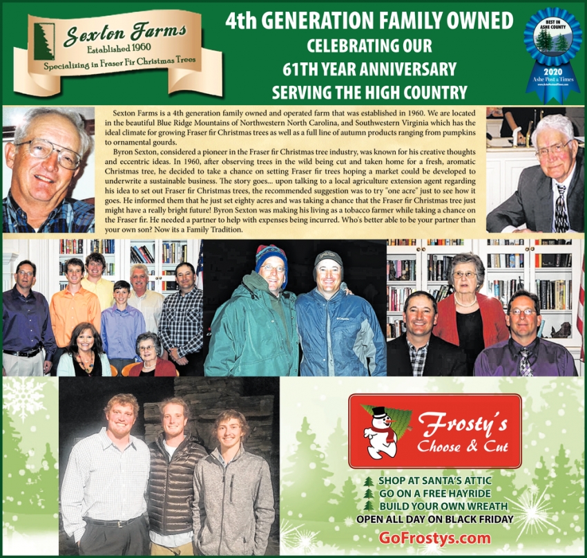 4th Generation Family Owned