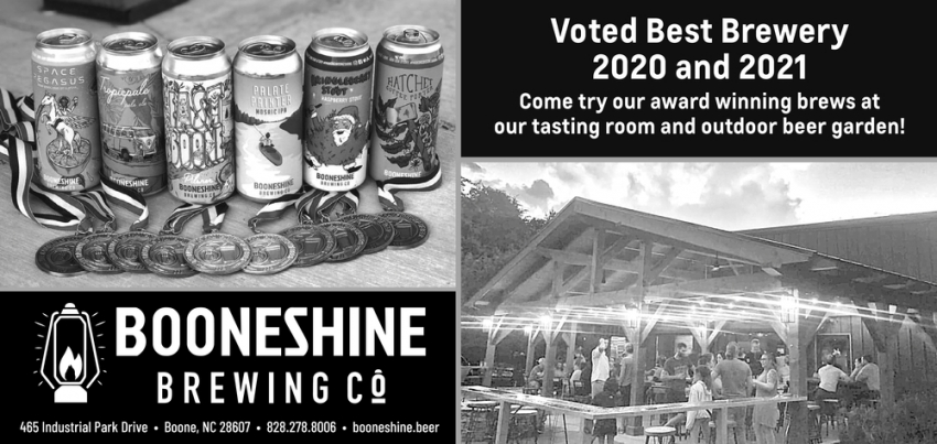 Voted Best Brewery 2020 and 2021