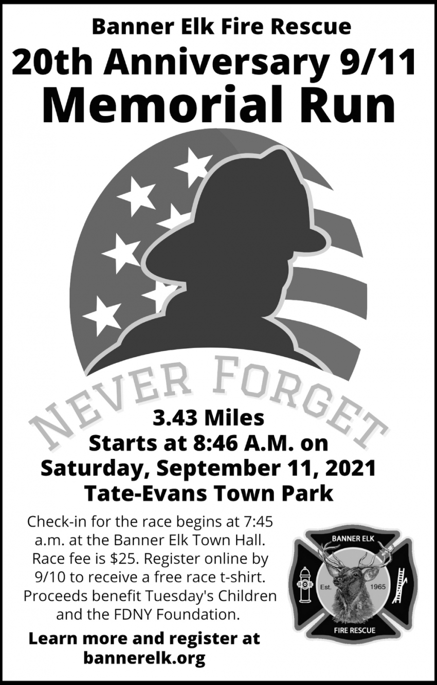20th Anniversary 9/11 Memorial Run