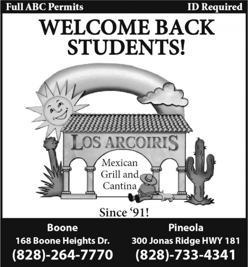 Welcome Back Students!
