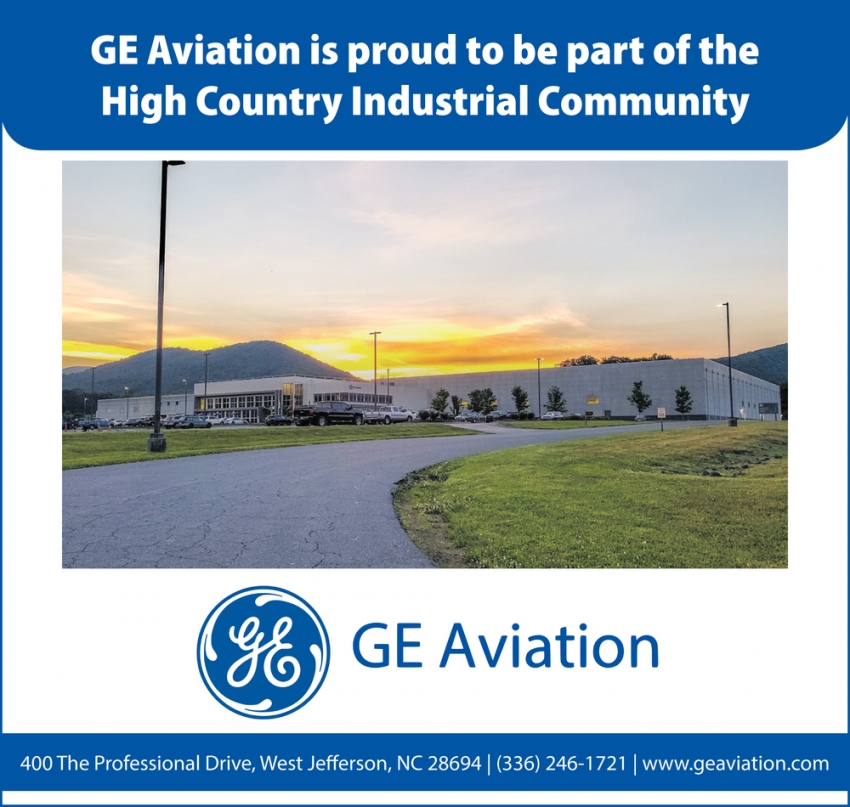 GE Aviation Is Proud to Be Part of the High Country Industrial Community