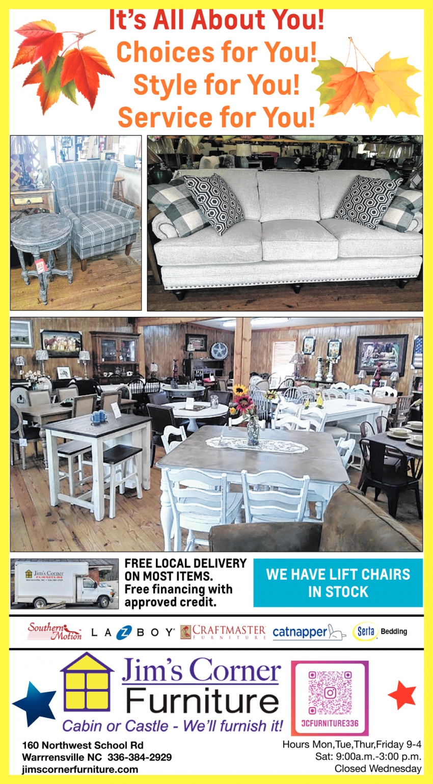 Get Ready For Those Cool Evenings With Comfy Seats From Jim's Corner