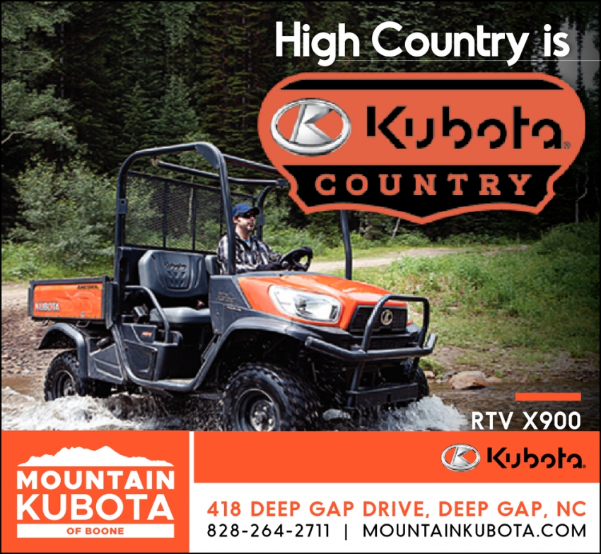 High Country is Kubota Country