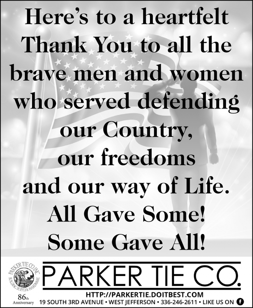 Thank You To All The Brave Men And Women Who Served Defending Our Country
