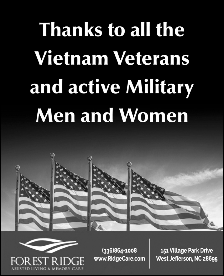 Thanks To All The Vietnam Veterans