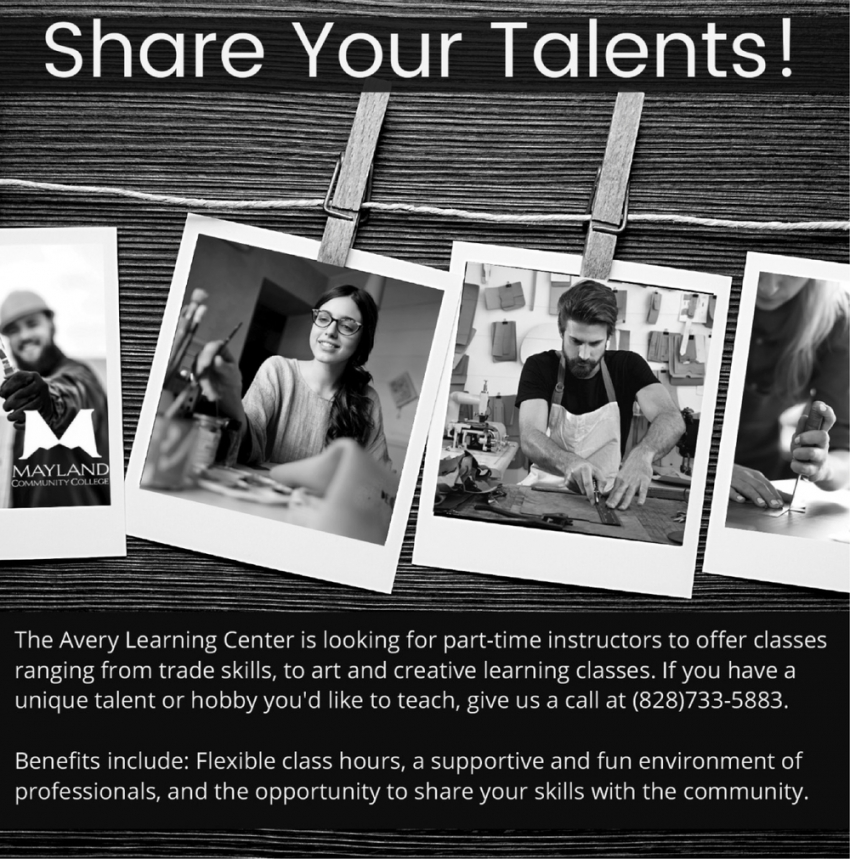 Share Your Talents!