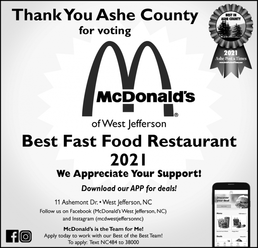 Thank You Ashe County