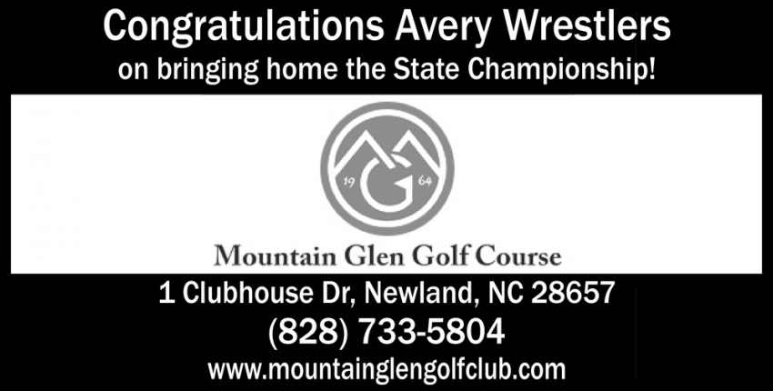 Congratulations Avery Wrestlers!