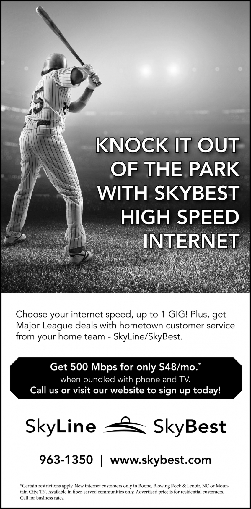 Knock It Out Of The Park With Skybest High Speed Internet