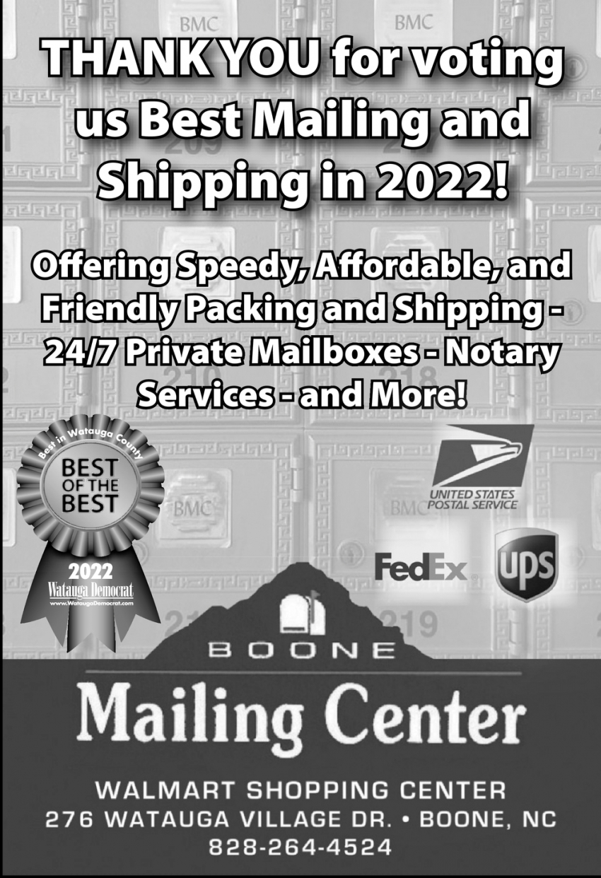 Thank You For Voting Us Best Mailing And Shipping In 2022!
