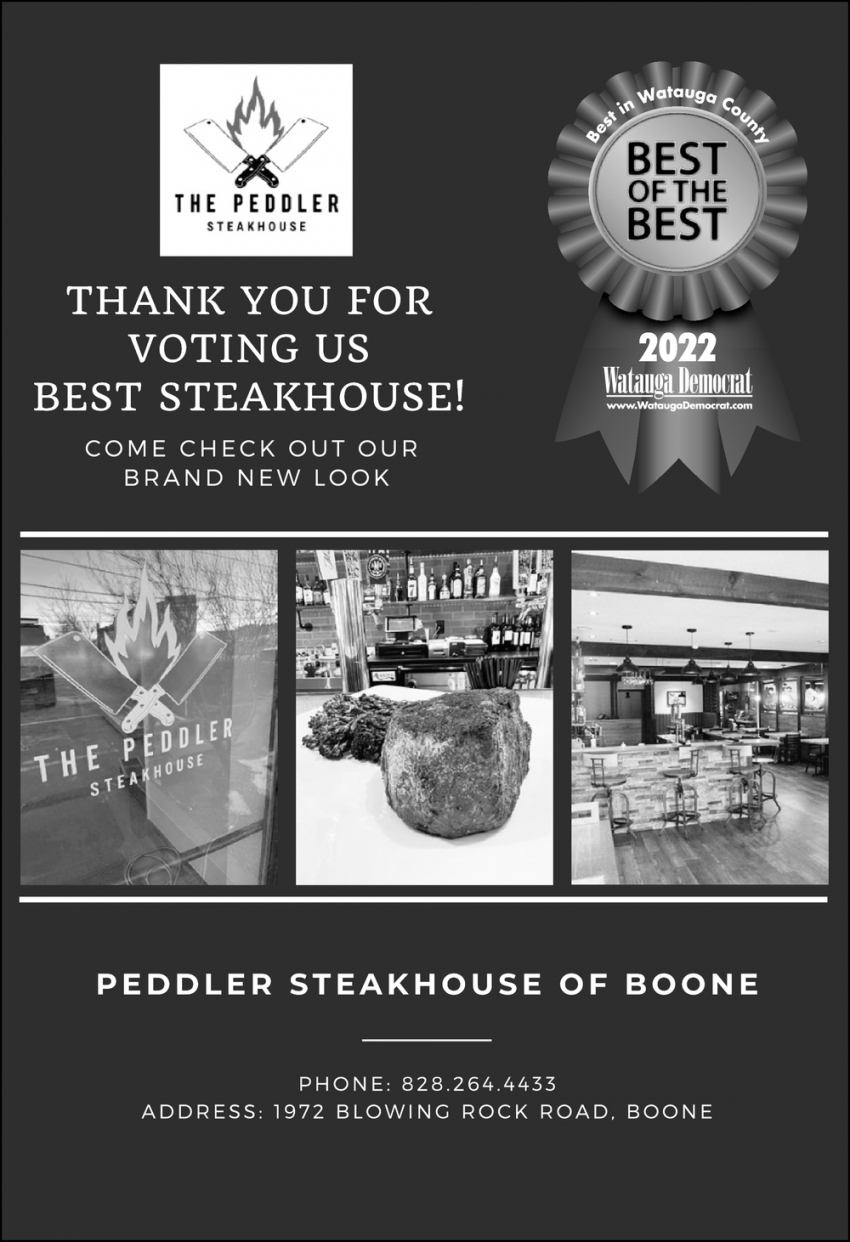 Thank You For Voting Us Best Steakhouse
