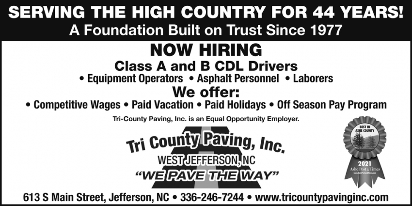 Class A and B CDL Drivers