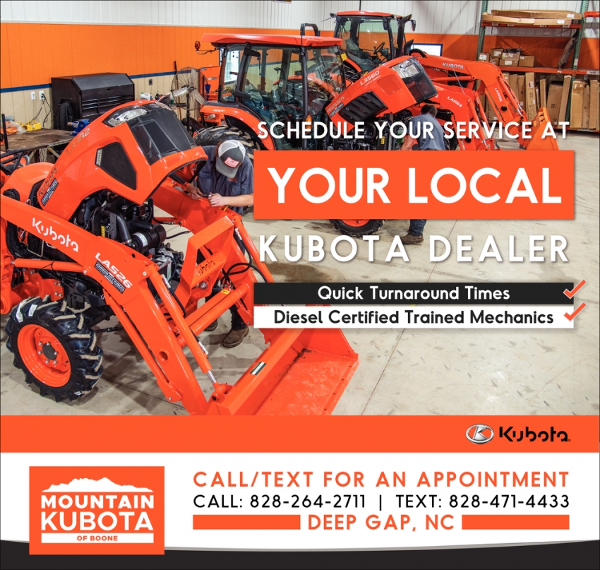 Your Local Kubota Dealer