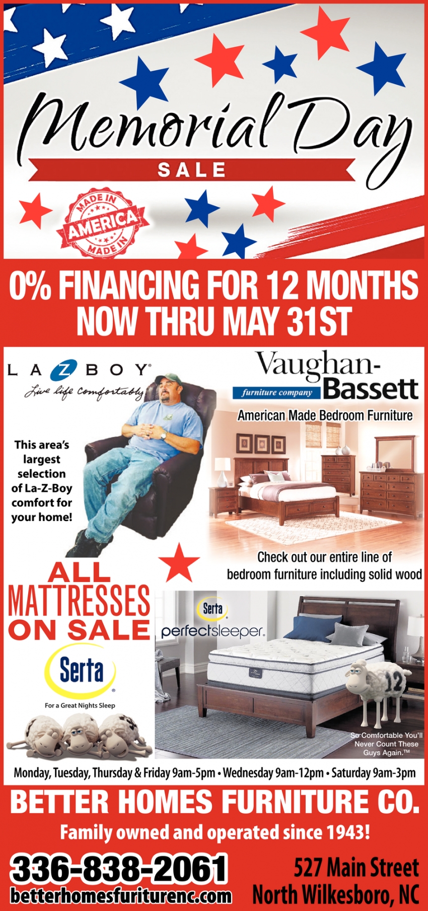 0% Financing for 12 Months