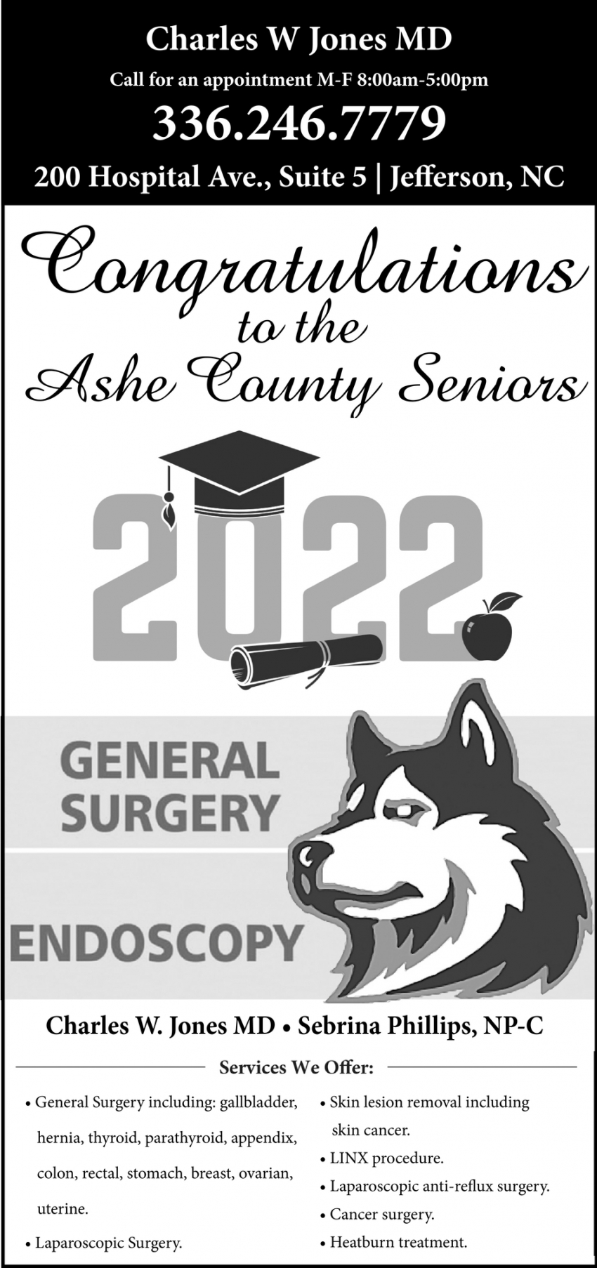 Congratulations to the Ashe County Seniors