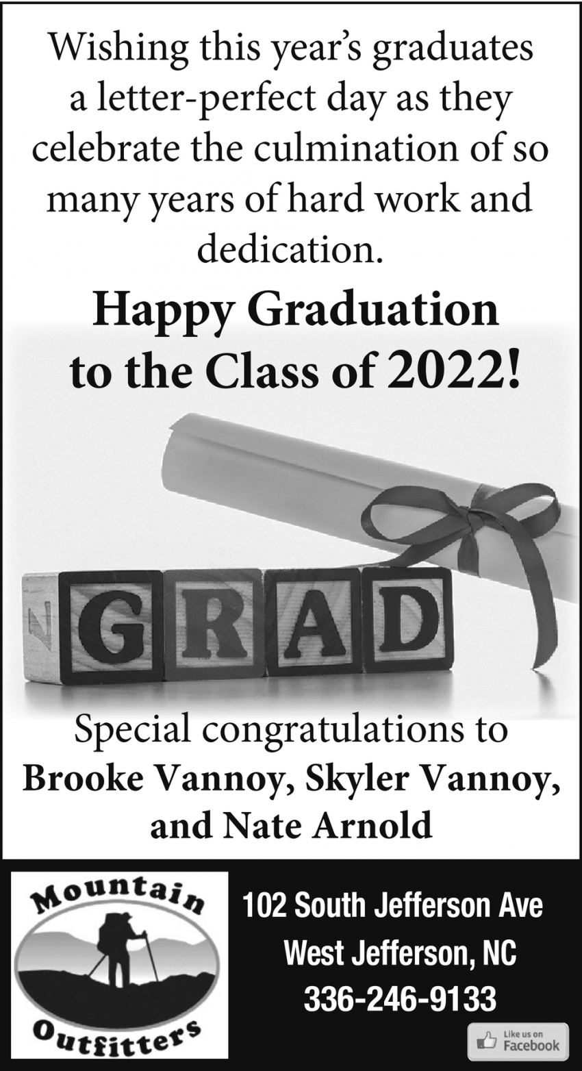 Happy Graduation to the Class of 2022!