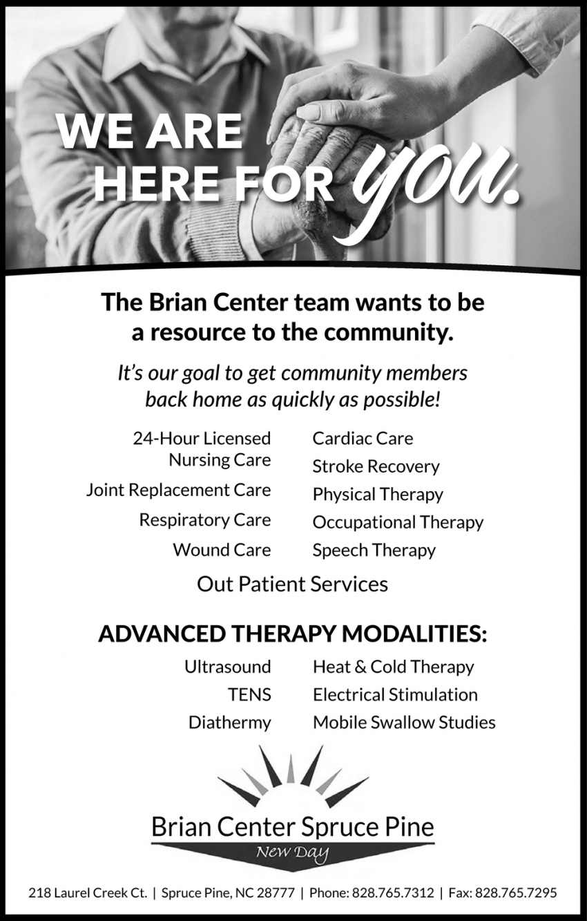 We Are Here For You!
