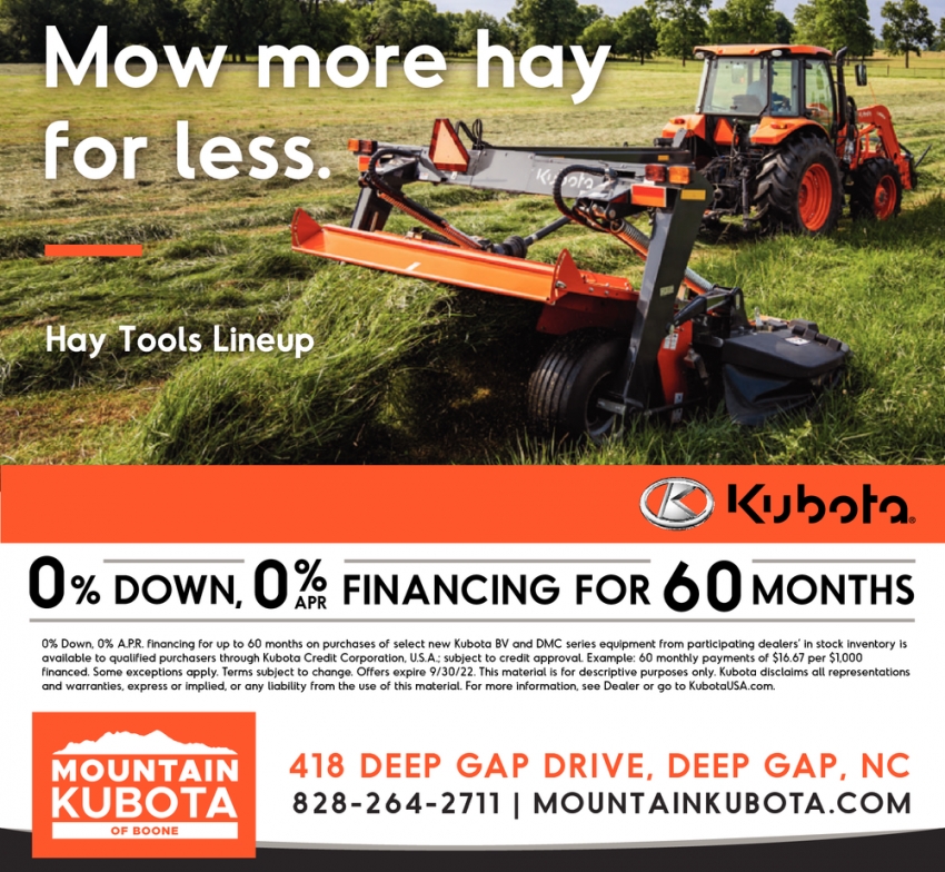 Mow More Hay For Less