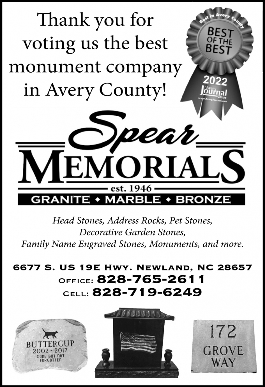 Thank You for Voting Us the Best Monument Company