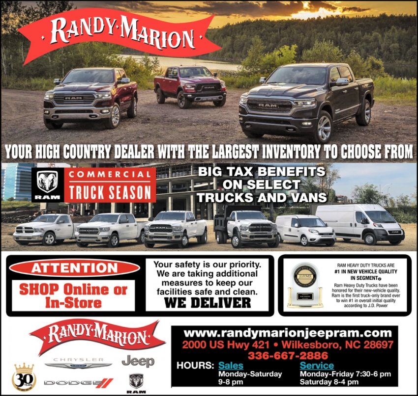 Your High Country DEaler With The Largest Inventory To Choose From