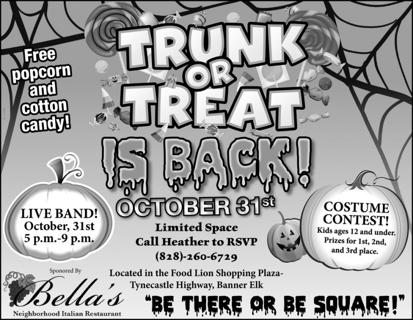 Trunk or Treat Is Back
