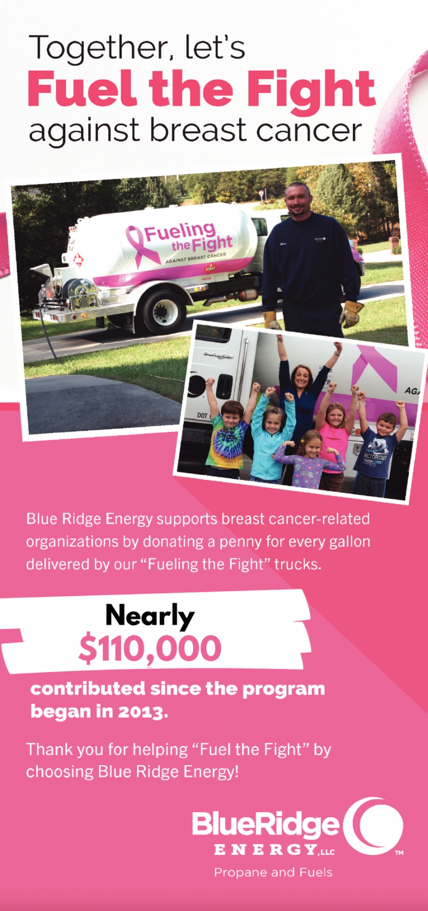 Together Let's Fuel The Fight Against Breast Cancer