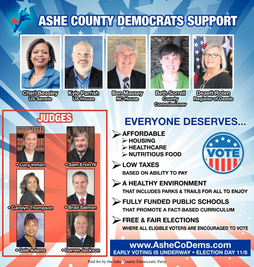 Ashe County Democrats Support