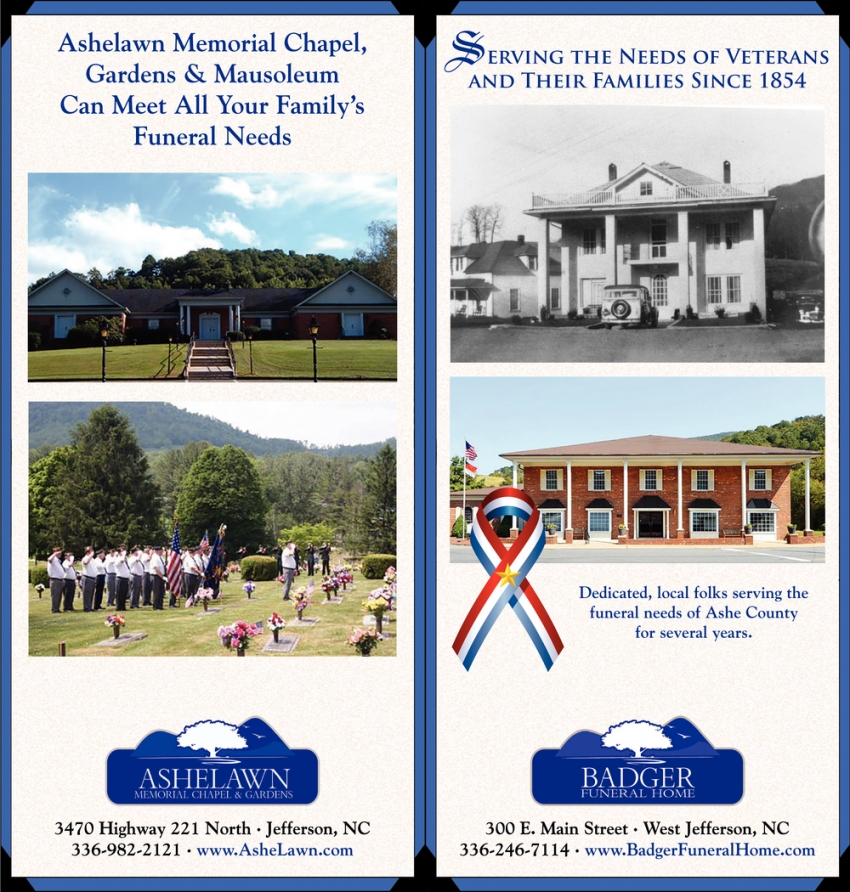 Serving The Needs Of Veterans And Their Families Since 1854