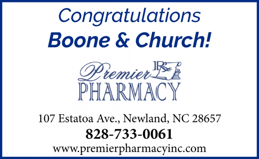 Congratulations Boone & Church!