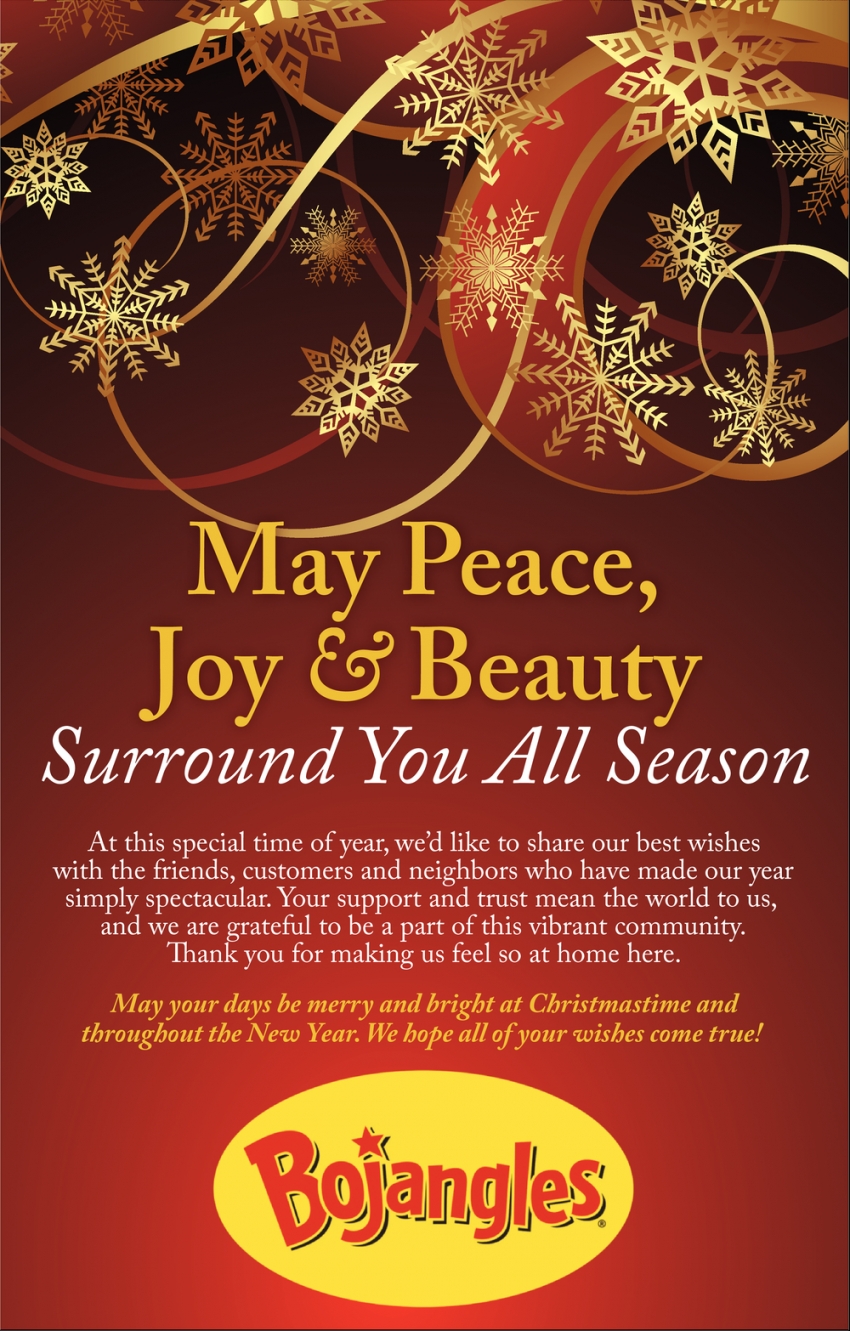 May Peace, Joy & Beauty Surround You All Season