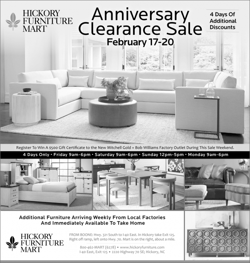 Anniversary Clearance Sale