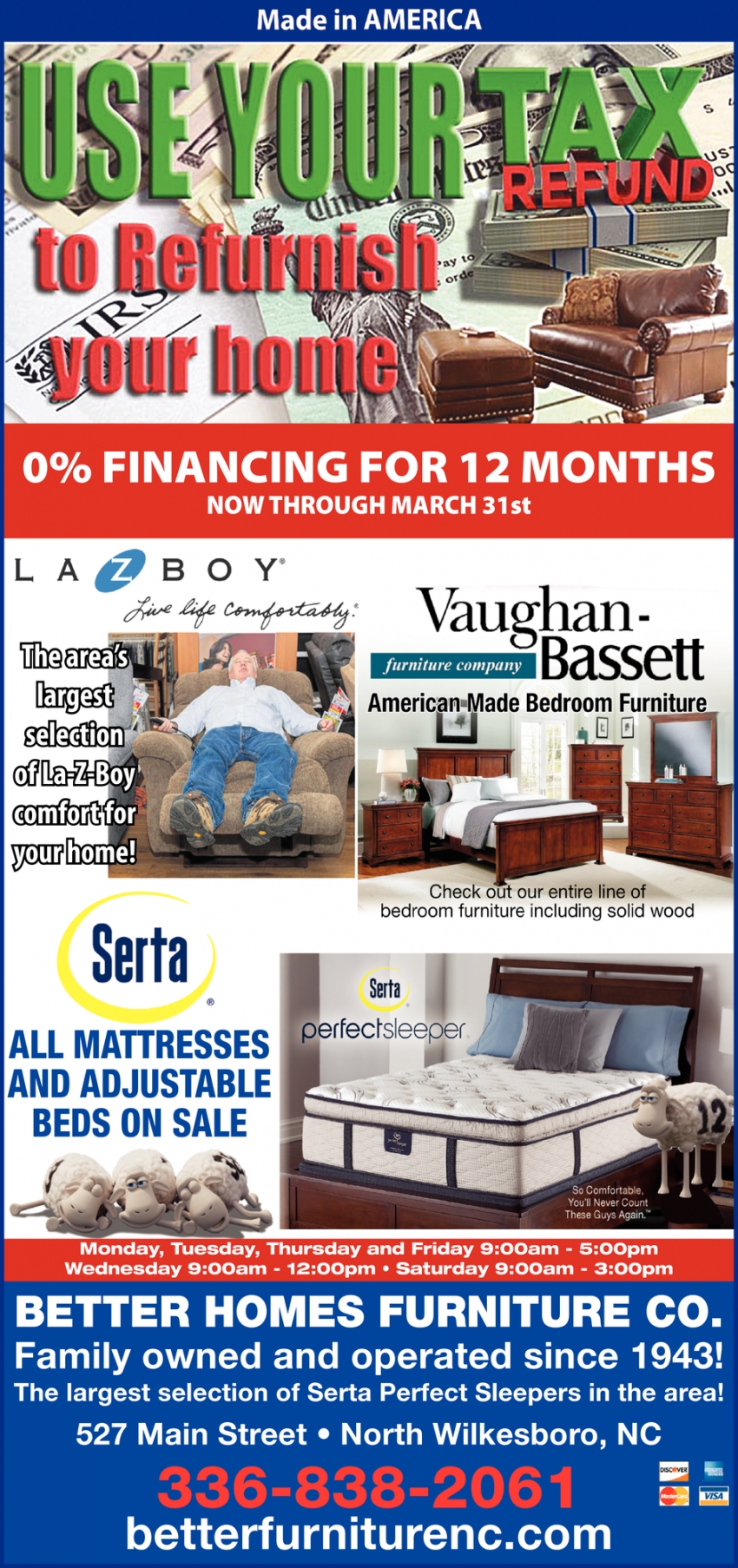 0% Financing For 12 Months