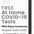 FREE At Home Covid-19 Tests