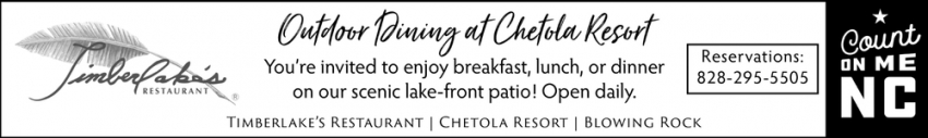Outdoor Dining at Chetola Resort