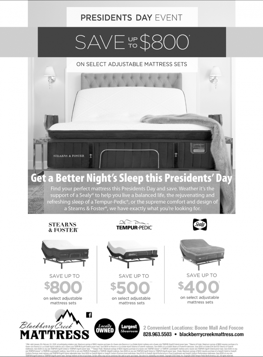 Get a Better Night's Sleep this Presidents' Day