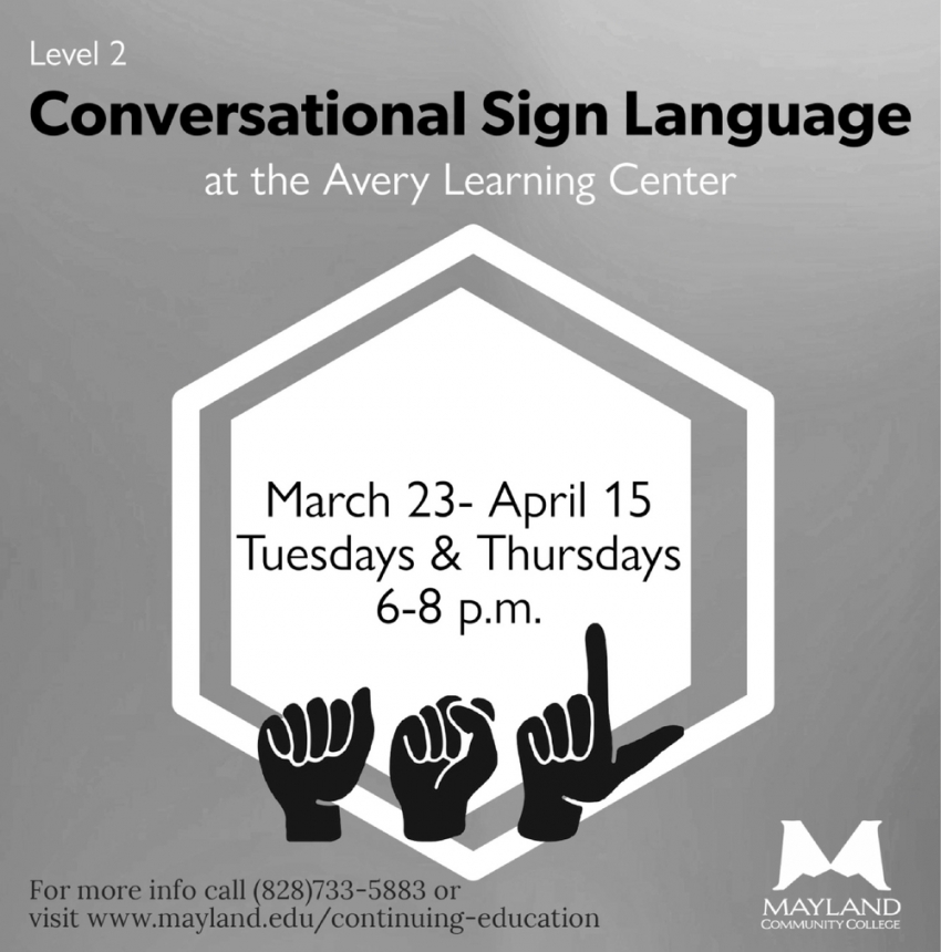 Level 2 Conversational Sign Language