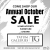 Annual October Sale