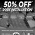 50% OFF Roof Installation!