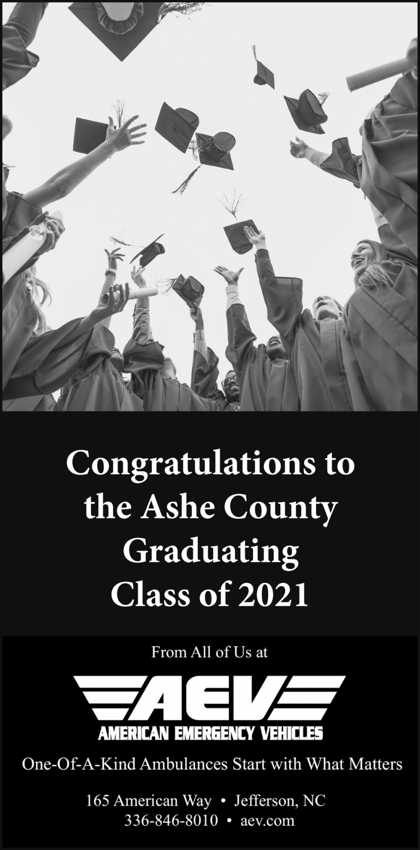 Congratulations To The Ashe County Graduating Class of 2021