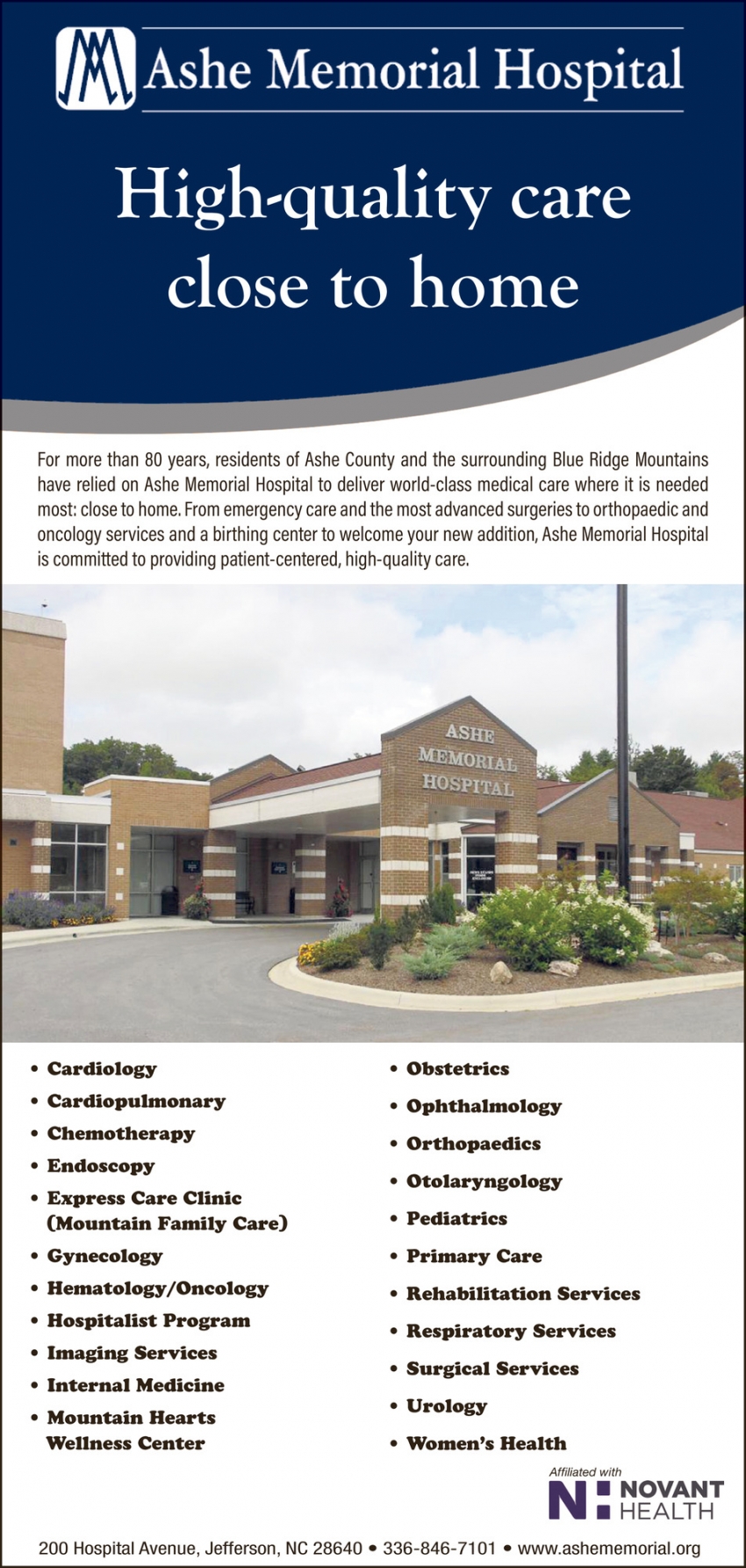 Ashe Memorial Hospital