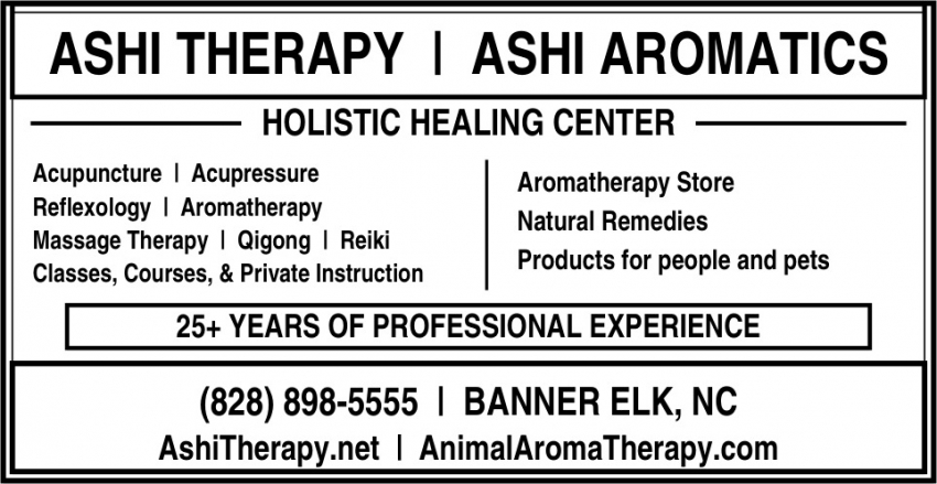 Ashi Therapy - Ashi Aromatics