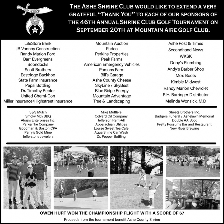 Ashe Shrine Club