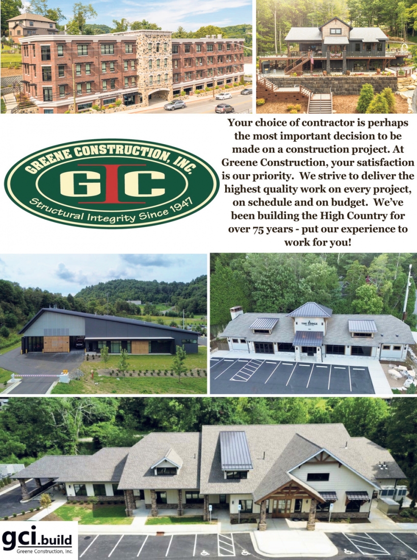 Greene Construction, Inc.