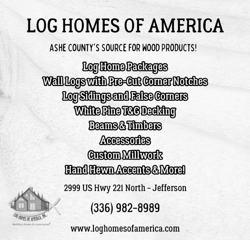 Log Homes of America, Inc.
