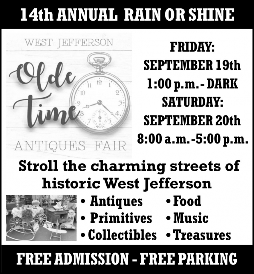West Jefferson Olde Time Antique Fair