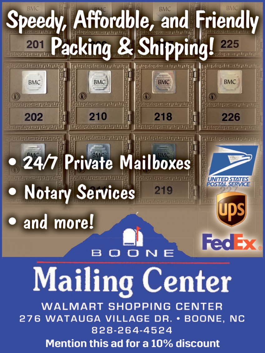 Boone Mailing Center