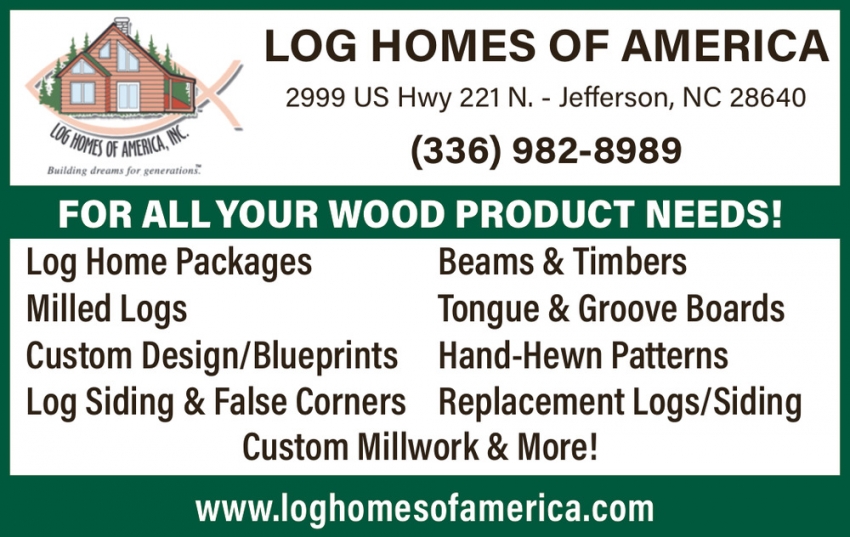 Log Homes of America, Inc.