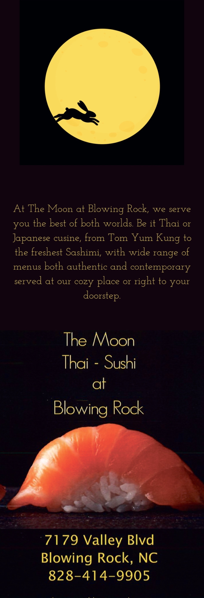 The Moon at Blowing Rock