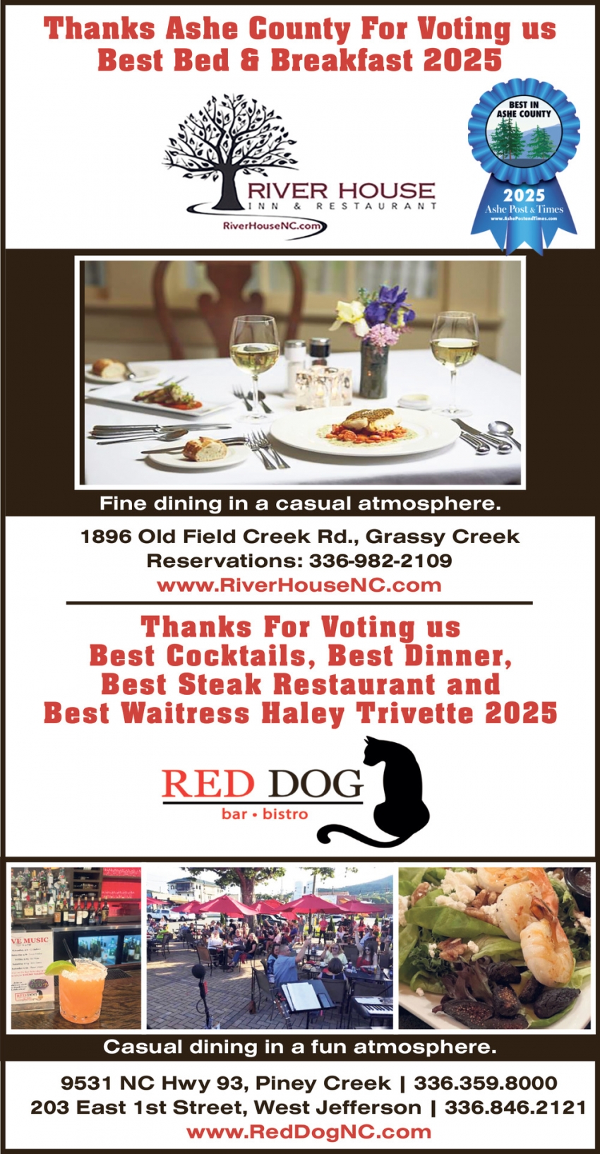 River House Inner & Restaurant - Red Dog Bar and Bistro