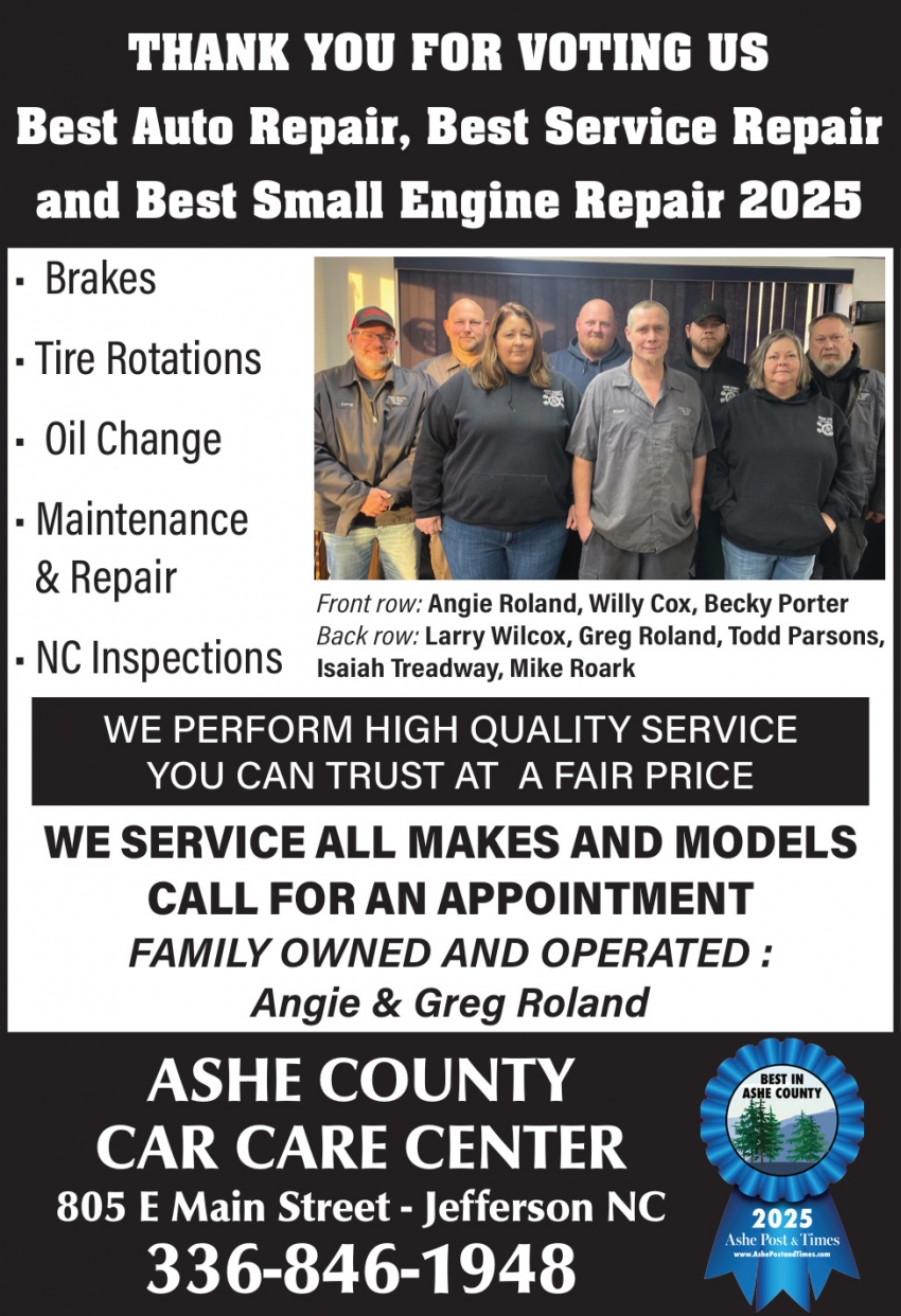 Ashe County Car Care Center